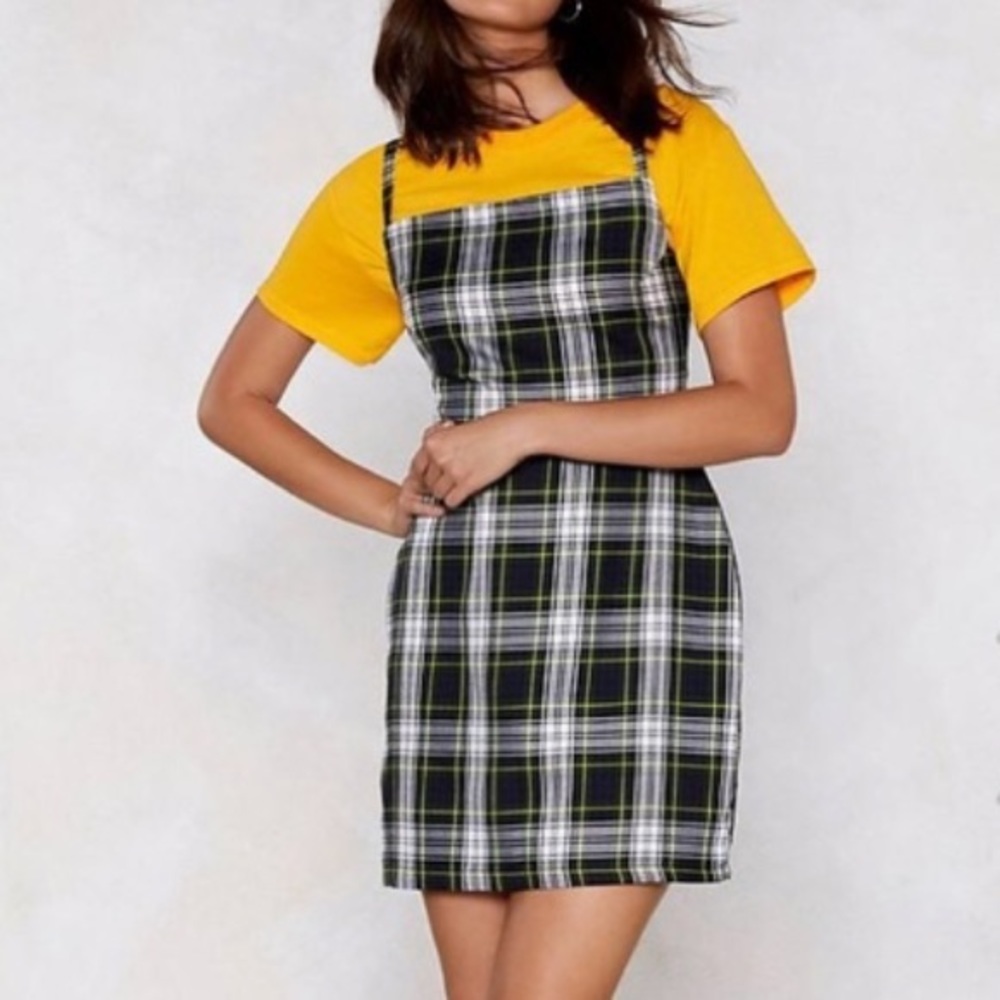 Dionne Nasty Gal Plaid Dress Size 6